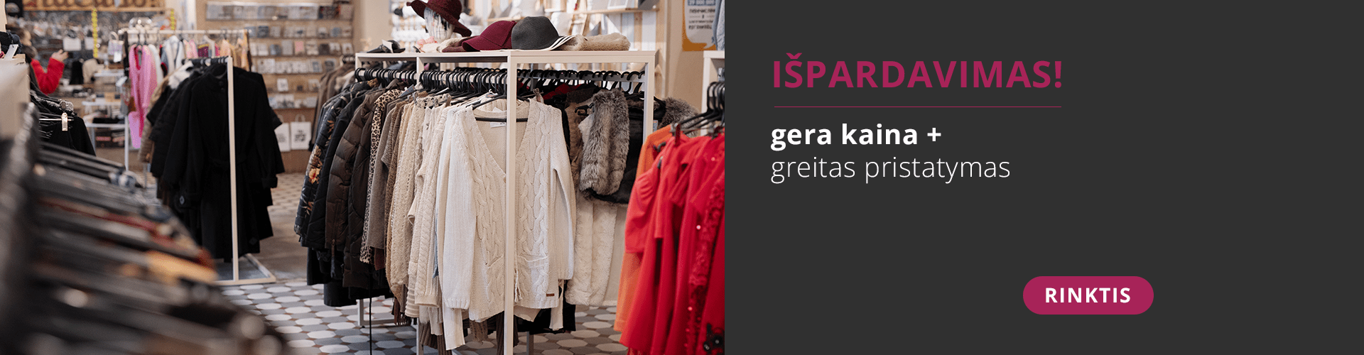 Drabužių išpardavimas